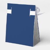 Blauw & Zilveren Bar Mitzvah Modern Dank u Bedankdoosjes (Achterkant)