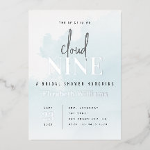 Blauw & Zilveren Modern op Cloud 9 Vrijgezellenfee