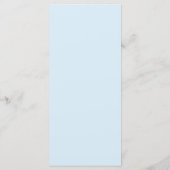 Blauw Zilveren Prins Kroon Envelope Voering Menu (Achterkant)