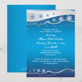 Blauw, zilvergrijs vrijgezellenfeest voor de bruil kaart (Voorkant / Achterkant)