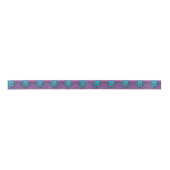 blauw zombie troll demon ribbon satijnen lint (Voorkant)