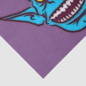blauw zombie troll demon tissue paper tissuepapier (Detail)