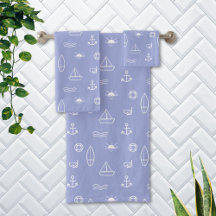 Blauw Zomer Oceaan Nautilus Patroon