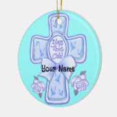 Blauw zonder dit Christelijke Ornament voor het ki (Links)