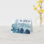 Blauw zonder jou kaart (Gele Bloem)