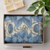  blauw zonnebloemen kunst tissuepapier (Geschenk)