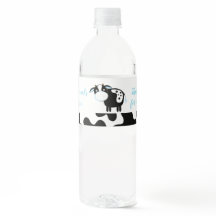 Blauw Zuivel Koe Boerderij Baby Jongen Waterfles L