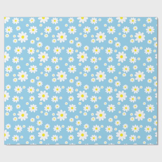 Blauw zuivelpap cadeaupapier (Vlak)