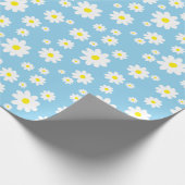 Blauw zuivelpap cadeaupapier (Hoek)