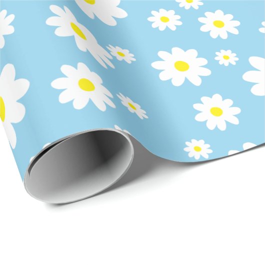 Blauw zuivelpap cadeaupapier (Rol Hoek)