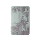  blauw zwammeer Bath Mat (Voorkant Verticaal)