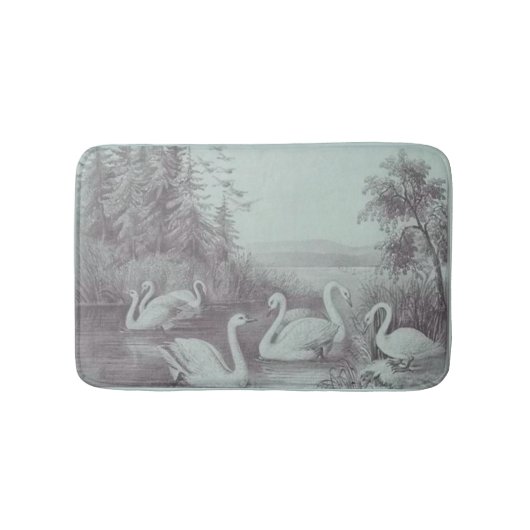  blauw zwammeer Bath Mat (Voorkant)