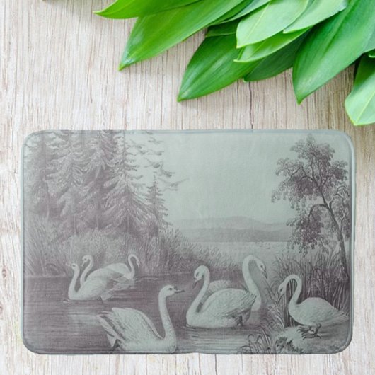 blauw zwammeer Bath Mat