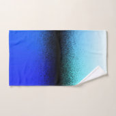 Blauw Zwart Abstract Kunstwerk Bad Handdoek (Handdoek)
