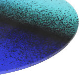 Blauw Zwart Abstract Kunstwerk Snijplank (Hoek)