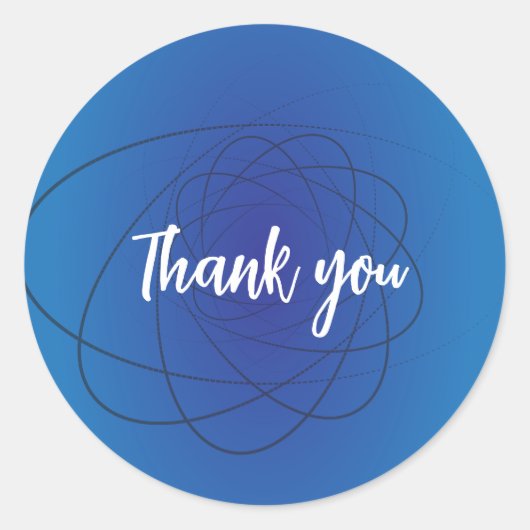 Blauw zwart achtergrond kunst Sticker (Voorkant)