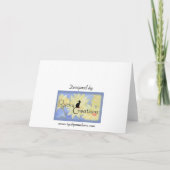 Blauw/zwart Afstuderen gefeliciteerd fotokaart Kaart (Achterkant)