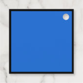 Blauw Zwart Afstuderen gepersonaliseerde afstudeer Bedankjes Labels (Achterkant)