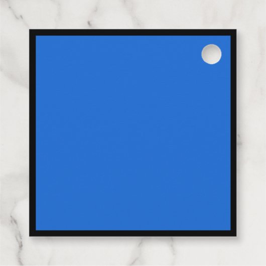 Blauw Zwart Afstuderen gepersonaliseerde afstudeer Bedankjes Labels (Achterkant)