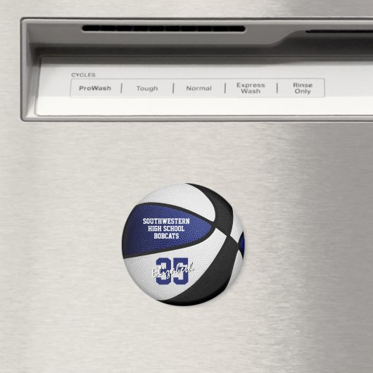 blauw zwart basketbalteam magneet (Insitu (Vaatwasser))