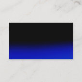 Blauw Zwart Beige Professioneel Artist Visitekaart Visitekaartje (Achterkant)