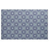 Blauw Zwart Boho Mandala Patroon Stof (Yard (91,4 cm))