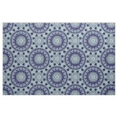 Blauw Zwart Boho Mandala Patroon Stof (Fat Quarter)