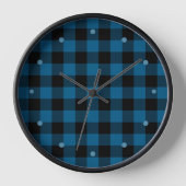 Blauw zwart buffel houthakker check geruite patroo (Voorkant)