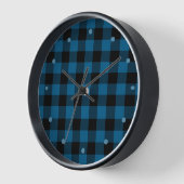 Blauw zwart buffel houthakker check geruite patroo (Hoek)