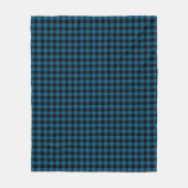Blauw zwart buffel houthakker check geruite patroo fleece deken (Voorkant)
