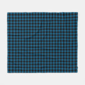 Blauw zwart buffel houthakker check geruite patroo fleece deken (Voorkant (Horizontaal))