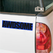 blauw zwart bumpersticker (Op Truck)