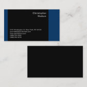 Blauw Zwart Consultant Visitekaartje (Voorkant / Achterkant)