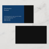 Blauw Zwart Consultant Visitekaartje (Voorkant / Achterkant)