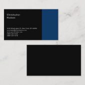 Blauw Zwart Consultant Visitekaartje (Voorkant / Achterkant)