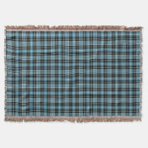 Blauw, Zwart en Wit Clark Clan Schots Plaid
