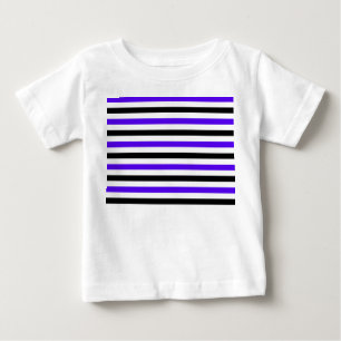 Blauw Zwart en wit strepen ontwerp
