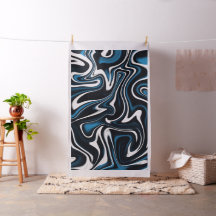 Blauw, zwart en wit wervelingen