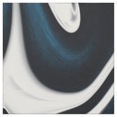 Blauw, zwart en wit wervelingen stof (Swatch)