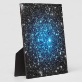 Blauw & Zwart Galaxy Fotoplaat (Zijkant)