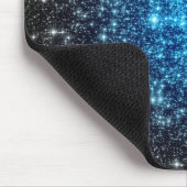Blauw & Zwart Galaxy Muismat (Hoek)