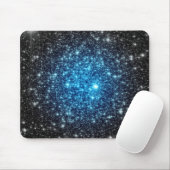 Blauw & Zwart Galaxy Muismat (Met muis)