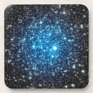 Blauw & Zwart Galaxy Onderzetter