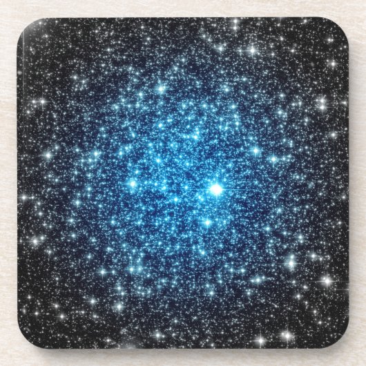 Blauw & Zwart Galaxy Onderzetter (Voorkant)