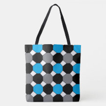 Blauw zwart geometrisch patroon