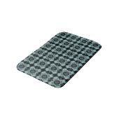 Blauw Zwart Geruit Argyle Patroon Badmat (Gekanteld)
