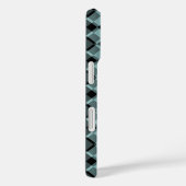 Blauw Zwart Geruit Argyle Patroon Case-Mate iPhone Case (Achterkant / Rechts)