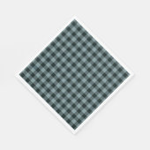 Blauw Zwart geruit Gingham patroon Servet (Hoek)