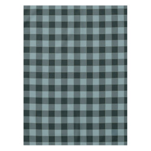 Blauw Zwart geruit Gingham patroon Tafelkleed