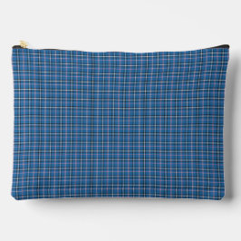 Blauw Zwart Geruit Klassiek Patroon Modern Etui